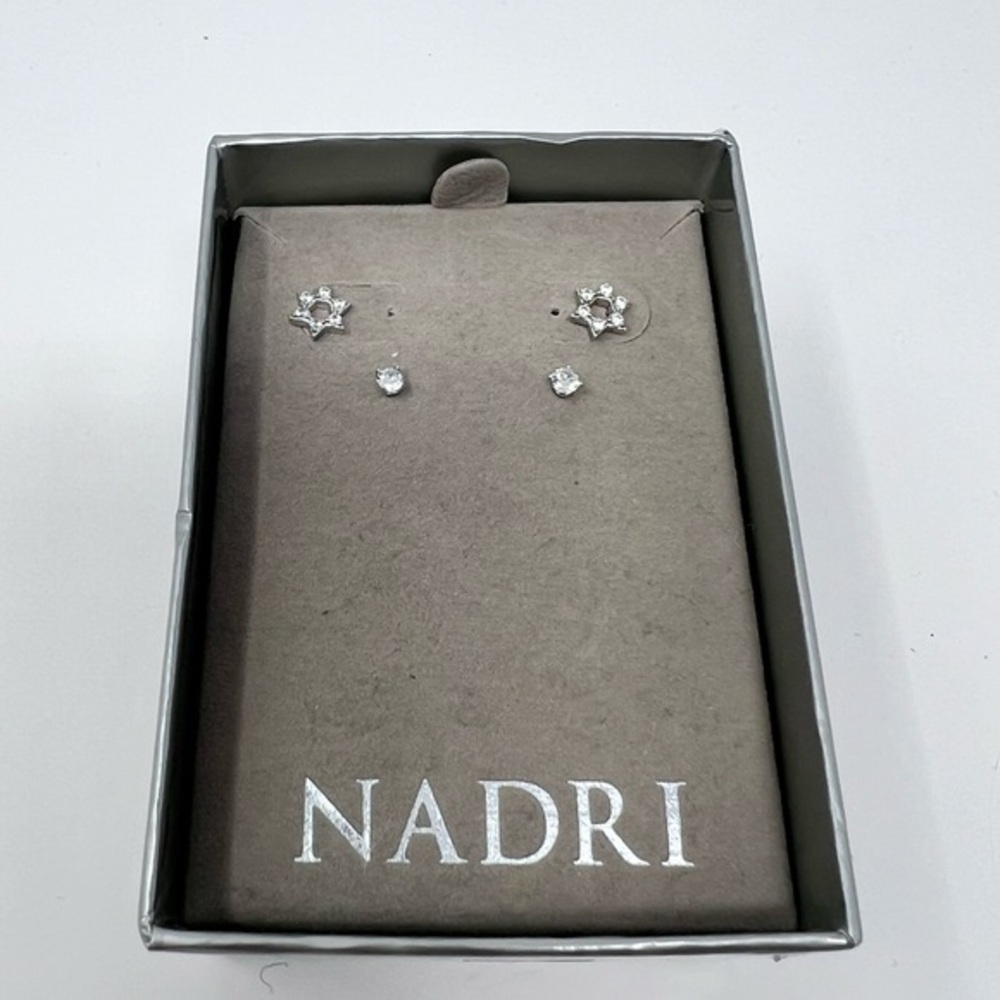 Nadri Star & CZ Post Earrings | NWT
